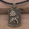 Slavic Veles Kolovrat Symbol Viking Jewelry Valknut Wolf Amulet Lion Bear Pendant Necklace Men Talisman Jewlery Accesorios Mujer