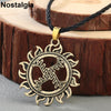 Slavic Wheel Dukhobor Amulet Viking Runes Amulet And Talisman Jewelry Slavic Pendant Necklace