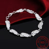 Slipper Chain Women Bracelets on Hand 925 Stamp Silver Color Charm  Quality Jewelry  GaaBou Christmas