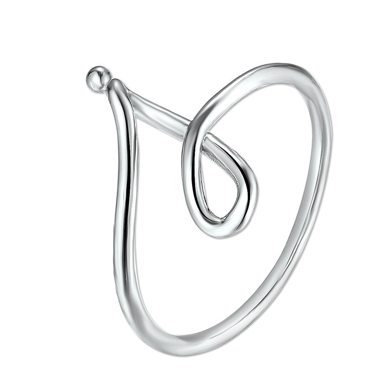 Sliver Gold Color Custom Letter Rings For Women Lover J E M K Y R Word Name Finger Ring 2020 New Fashion Jewelry Drop Shipping