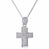 2020 Russia Hot Sale 925 Sterling Silver Cross Pendant Necklace For Women Silver Cross Pendant Bridal Wedding Jewelry