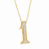 2020 Japan Popular 925 Sterling Silver Number 7 8 9 Pendant Necklace For Women Silver Link Chain Wedding Necklace