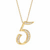 2020 Japan Popular 925 Sterling Silver Number 7 8 9 Pendant Necklace For Women Silver Link Chain Wedding Necklace