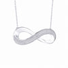 Best Friend Jewelry Solid 925 Sterling Silver Letter Pendant Necklace For Women Friends Infinity Number 8 Necklace