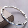 Christmas Gift Real 925 Sterling Silver Bangle Bracelet For Women Enamel Silver 925 Bangle Fine Jewelry 7 Colors