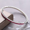 Christmas Gift Real 925 Sterling Silver Bangle Bracelet For Women Enamel Silver 925 Bangle Fine Jewelry 7 Colors