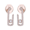 France Popular Jewelry Move Addiction Pave Drop Earring For Women 925 Sterling Silver Wedding Drop Earring Wholesale