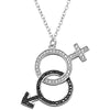 Russia Popular Jewelry 925 Sterling Silver Boy And Girl Pendant Necklace With Stone For Newborn Baby Chain Necklace