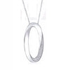 Silver 925 Jewelry 925 Sterling Silver Letter O Pendant Necklace For Women Silver Chains Necklace With Pave Crystal
