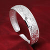 Slower Simple Lucky Vintage Bracelet Bangles For Women Silver Colour  Quality Jewelry   Christmas