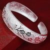 Slower Simple Lucky Vintage Bracelet Bangles For Women Silver Colour  Quality Jewelry   Christmas