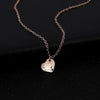 Small And Exquisite Love Shell Pattern Clavicle Chain Jewelry Summer Simple Peach Heart-Shaped Short Necklace