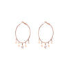 Small Crystal Stars Hoop Earring Gold Silver Color Simple Big Circle Stainless Steel Earrings For Woman Jewelry Accessories Gift