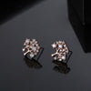 Small Cute Gold Tree Of Life Stud Earring For Woman Clear CZ Zircon Charms Earrings Female Jewelry Party Gift