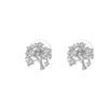 Small Cute Gold Tree Of Life Stud Earring For Woman Clear CZ Zircon Charms Earrings Female Jewelry Party Gift