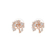 Small Cute Gold Tree Of Life Stud Earring For Woman Clear CZ Zircon Charms Earrings Female Jewelry Party Gift