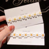 Small Daisy Choker Women's Lace Necklace Soft Sweet White Flower Neck Jewelry for Female Wedding Necklace Party Gift