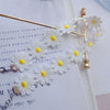 Small Daisy Choker Women's Lace Necklace Soft Sweet White Flower Neck Jewelry for Female Wedding Necklace Party Gift