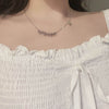 Small Daisy Steel Titanium Necklace Trend Simple Girl Stainless Steel Rose Gold Clavicle Chain Charm Jewelry Party Gift