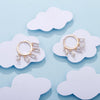 Small Dangle Earrings For Women 5 Square Crystal Gold Silvery Drop Korean Earrings Female Jewelry 2022