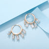Small Dangle Earrings For Women 5 Square Crystal Gold Silvery Drop Korean Earrings Female Jewelry 2022