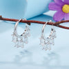 Small Dangle Earrings For Women 5 Square Crystal Gold Silvery Drop Korean Earrings Female Jewelry 2022