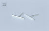 Small Fashion 925 Sterling Silver straight Bar /Stick Stud Earrings Piercing Vertical Bar Gift for Men Women geometric GTLE492-1