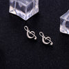 Small Music Earrings Gold Silver Color Simple Lovely Ear Studs for Women Party Charm Musical Note Earring Jewelry Gift