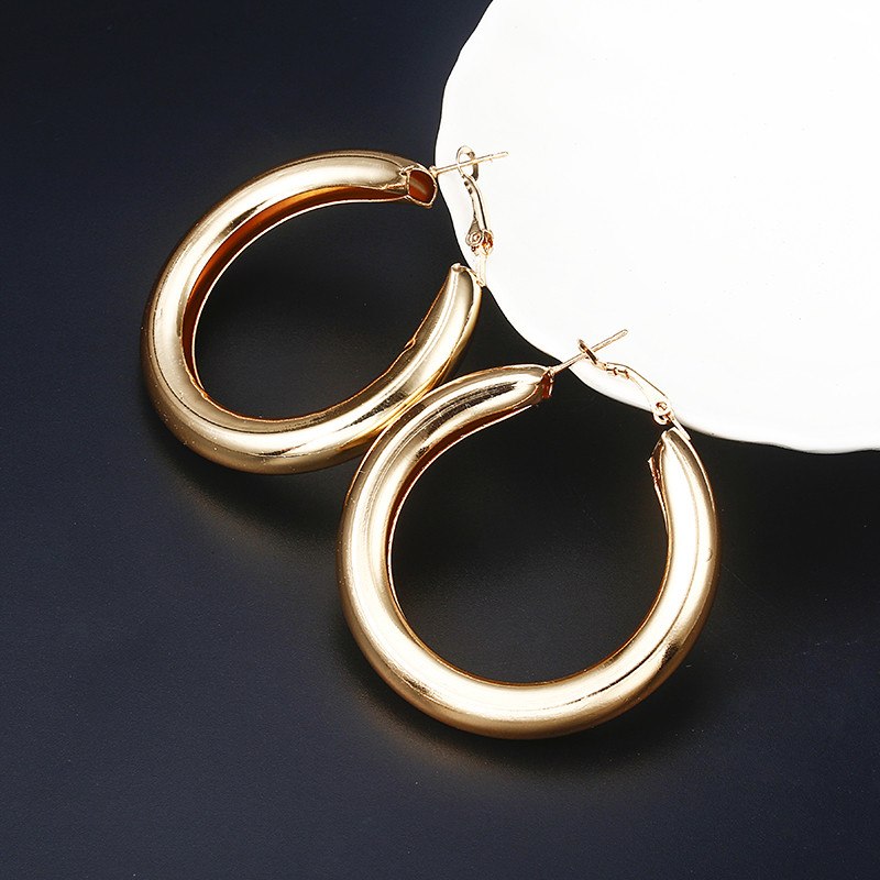 Small Round Hoop Earrings Genuine for Men Women Trendy Circle Earrings punk sliver gold color ear jewelry accessories e0149