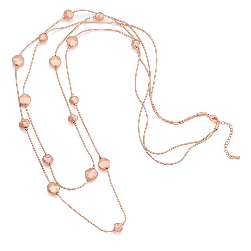 Small Round Stone Pendant Necklaces Gold Black Color Long Double Layer Chain Necklace For Woman Jewelry Bohemia Gift New