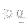 Small Stars Around Circle Hoop Earring Gold Silver Color Simple Stainless Steel Earrings For Woman Girls Gifts Trendy Jewelry
