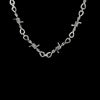Small wire Brambles Iron Unisex Choker Necklace Women Hip-hop Gothic Punk Style Barbed Wire Little thorns Chain Choker Gifts