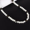 Smile Face Bead Chain Necklace Women 2021 Cute Happy Face Strand Simulated Pearl Bead Necklace For Women Jewelry Gift