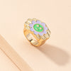 Smile Gal Ring Alien Flower Queen Rings Namel Thick Ring Size  Spring Fine Lucky Jewelry Heart Clouds Rings for Women Gift