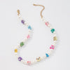 Smile Pearl Choker necklace cute Kpop Neck Chain Women Girls Beads Choker Collar Pearl pendants for Women Gift Collar Jewelry