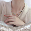 Smiling Face Hip Hop Aesthetic Beaded Necklaces For Women Steampunk Jewelry 2022 Trend Bracelet GaaBou Jewellery