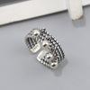 Smooth Surface Bead Vintage Silver Rings For Women  Designer Wedding Jewelry  Items  GaaBou