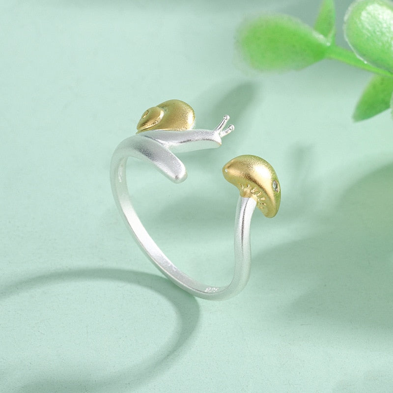 Snail Silver Colour Woman Rings  Designer Jewelry And Accessories  Items Gift For Girlfriend GaaBou Jewellery