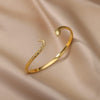 Snake Bangle Bracelet for Women Opening Gold Plated Stainless Steel Bracelets Vintage Animal Aesthetic Jewelry pulseras mujer