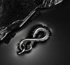Snake Number 8 Shape Pendant Necklace Men's Necklace Retro Metal Animal Accessories Party Jewelry Sgf246