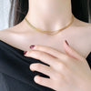 Snake bone necklace female niche design sense ins cold wind choker clavicle chain 2021 net red necklace