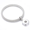 Snap Button Jewelry Bracelet Love Cross Tree Starfish Key Charms Bracelets Beaded Snap Bracelet DIY 18mm Snap Button Bracelet