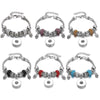 Snap Button Jewelry Bracelet Love Cross Tree Starfish Key Charms Bracelets Beaded Snap Bracelet DIY 18mm Snap Button Bracelet
