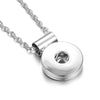 Snap Button Jewelry Necklaces Metal Tassel 18mm Snap Button Necklace Pendants Initial Necklace Choker Necklace Women Jewelry