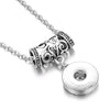 Snap Button Jewelry Necklaces Metal Tassel 18mm Snap Button Necklace Pendants Initial Necklace Choker Necklace Women Jewelry