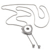 Snap Button Jewelry Necklaces Metal Tassel 18mm Snap Button Necklace Pendants Initial Necklace Choker Necklace Women Jewelry