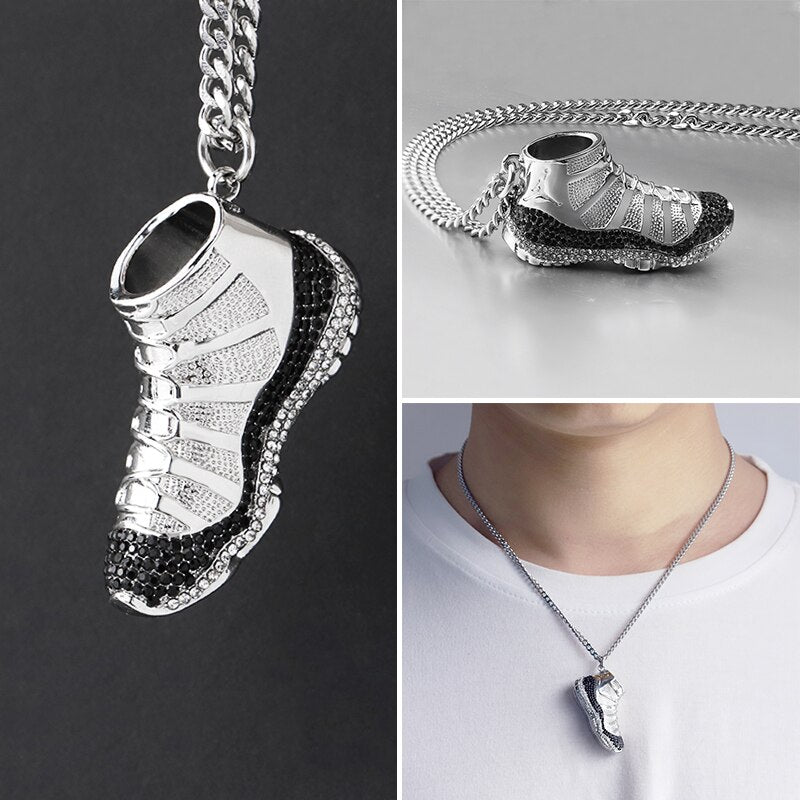 Sneaker Necklace Gift Idea Tik Tok Hippop Street Style Vintage-Cool Necklace For Men And Women