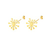 Snowflake Stud Earrings for Women Stainless Steel Gold Color Flower Earrings 2023 Trend femme Aesthetic Jewelry anillos mujer