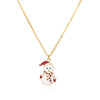 Snowman Pendant Necklace for Women Stainless Steel Statement Necklaces Trend Chains Wedding Jewerly Christmas Gift collares
