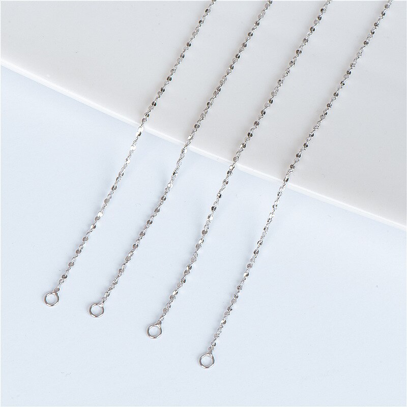 Sodrov 925 Sterling Silver Chain Necklace Gypsophila Chain Sterling Silver Jewelry Accessories
